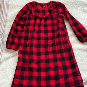 Carter's Red and Black Buffalo Plaid Nightgown
